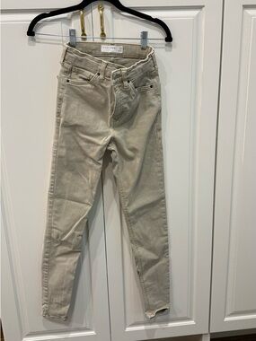 Topshop Light Beige Skinny Jeans